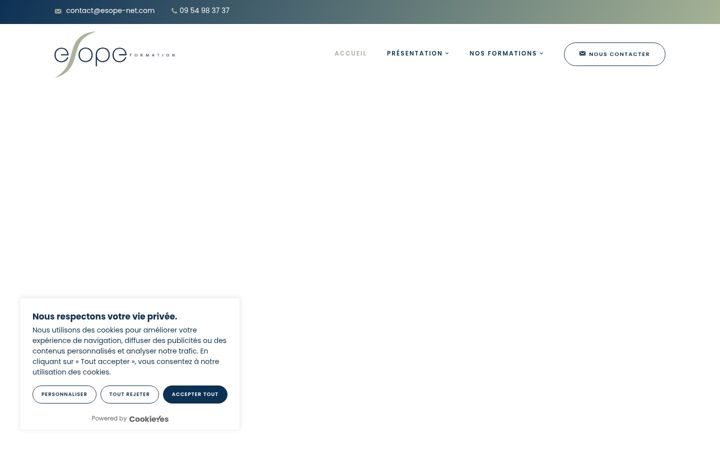 Screenshot di esope-formation.fr