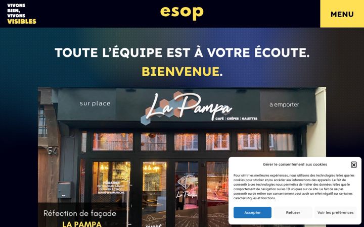 Screenshot di esopfrance.fr