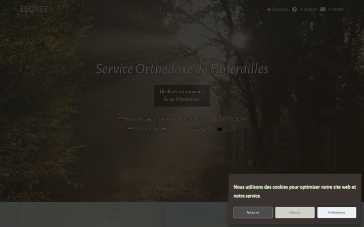 Screenshot di esoref.fr