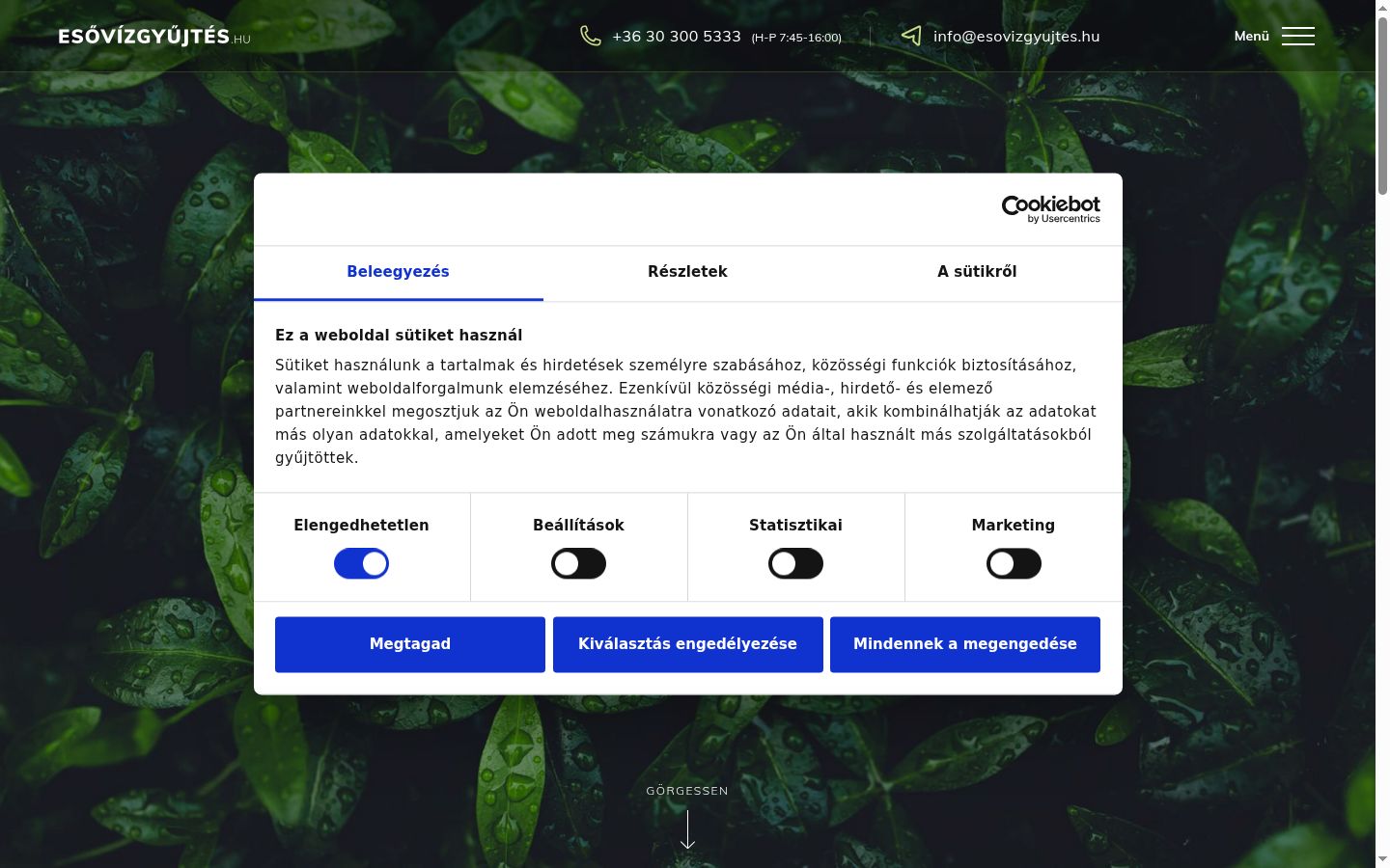 Kuvakaappaus suostumusbannerista, joka näytettiin ennen mitään vuorovaikutusta
