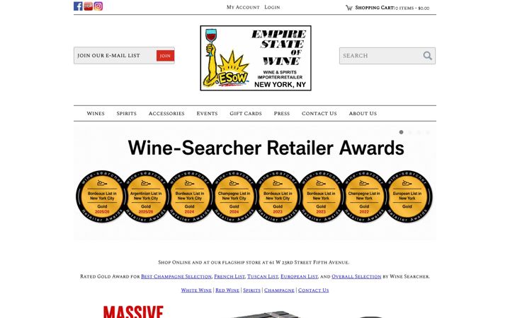 Screenshot of esow.com