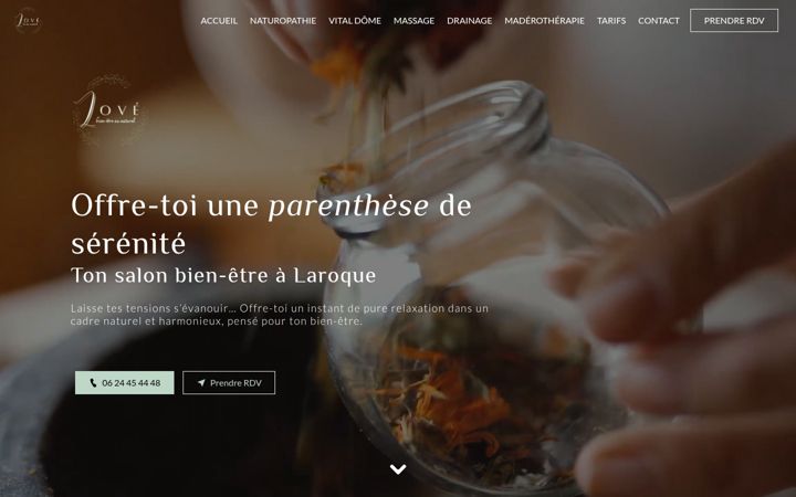 Screenshot di espace-bien-etre-love.fr