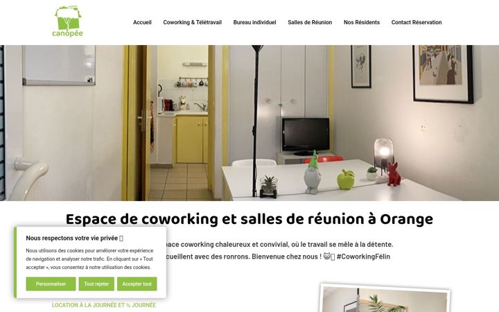 Screenshot di espace-canopee.fr