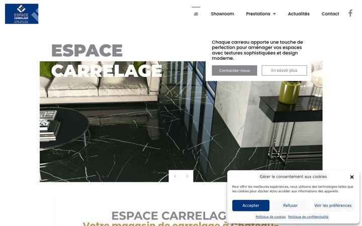 Skærmbillede af espace-carrelage-53.fr