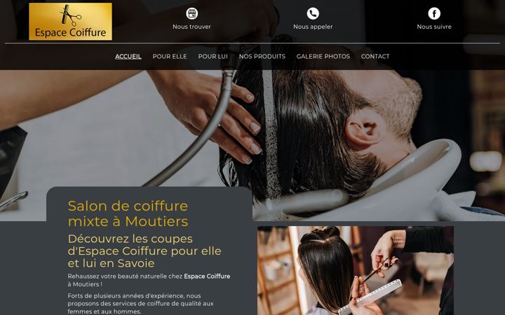 Skærmbillede af espace-coiffure-moutiers.fr