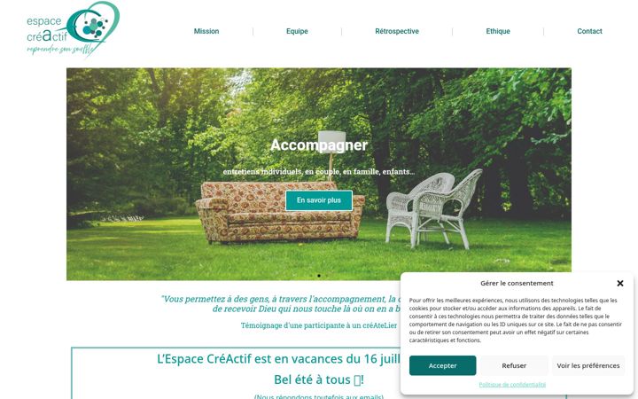 Ekrānuzņēmums no espace-creactif.ch