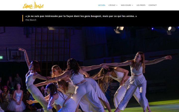 Snimka zaslona za espace-danse.ch