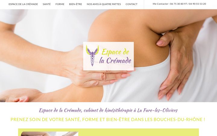 Skærmbillede af espace-de-la-cremade.fr