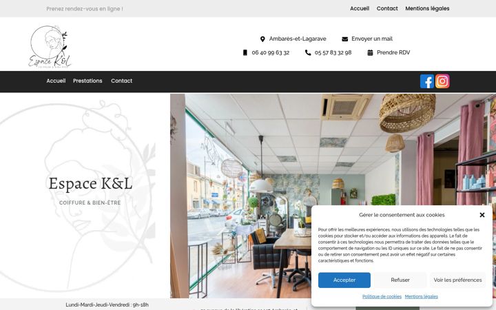 Skærmbillede af espace-kl-33.fr
