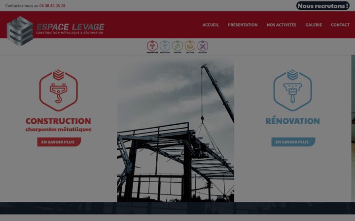 Skærmbillede af espace-levage.fr