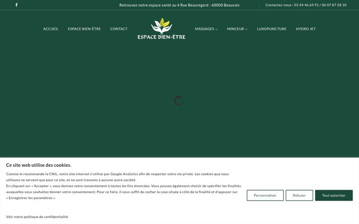 Skærmbillede af espace-massage-beauvais.fr