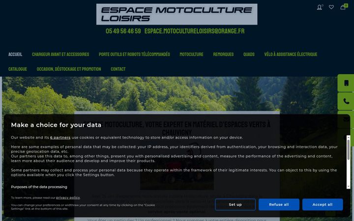 Skærmbillede af espace-motoculture-chauvigny.fr