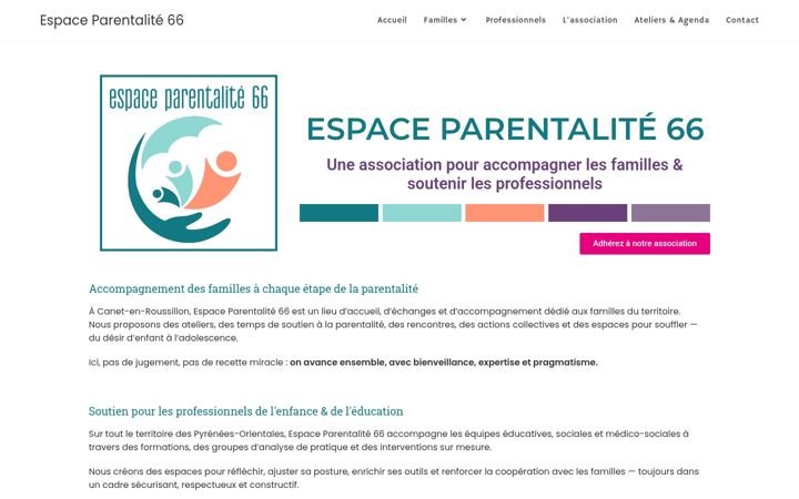 Snimka zaslona za espace-parentalite66.fr