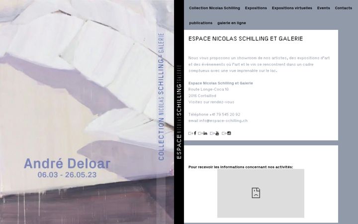 Ekrānuzņēmums no espace-schilling.ch
