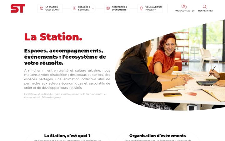 Skærmbillede af espace-station.fr