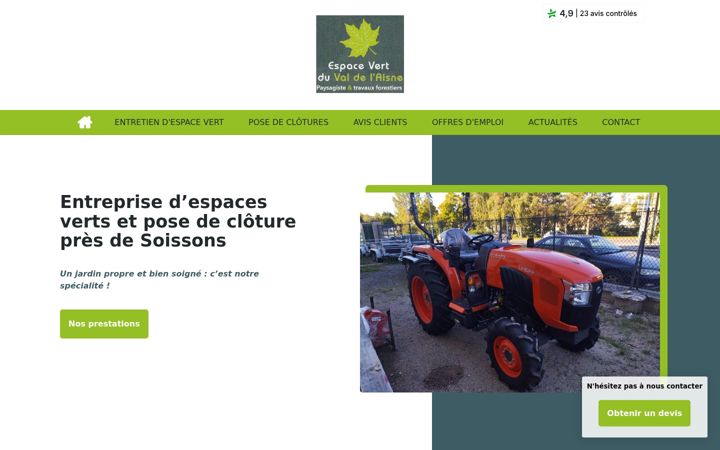 Skærmbillede af espace-vert-val-aisne.fr