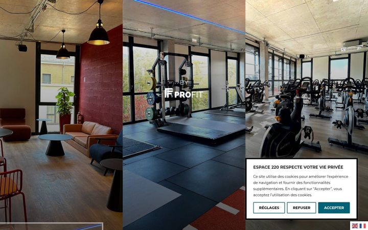 Skærmbillede af espace220.fr