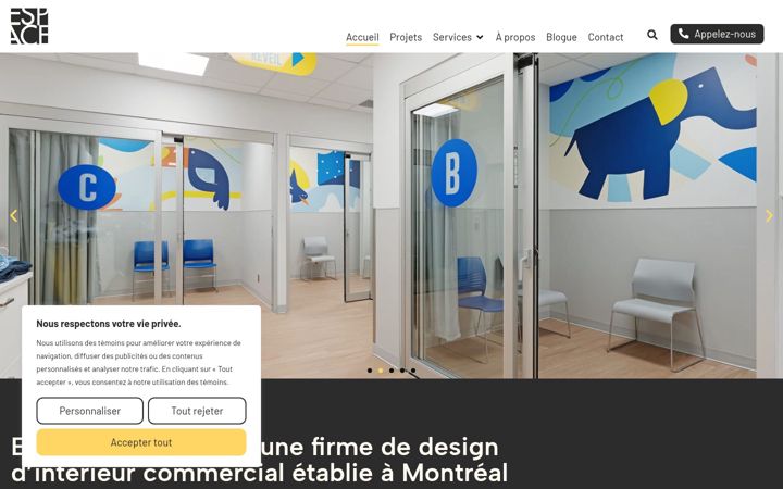 Screenshot of espaceconcept.ca