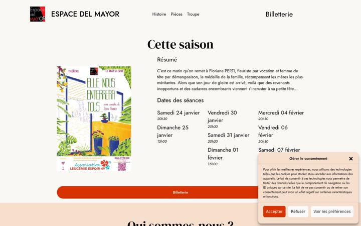 Zrzut ekranu espacedelmayor.fr