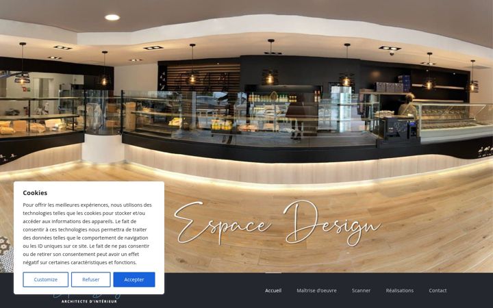Screenshot van espacedesign.eu