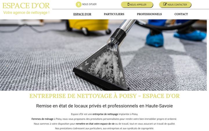 Skærmbillede af espacedor-nettoyage.fr