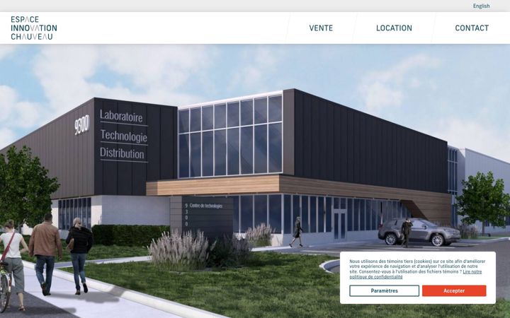 Screenshot of espaceinnovationchauveau.ca