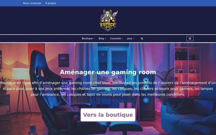 Screenshot di espacejeux.fr
