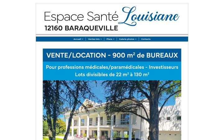 Screenshot di espacelouisiane.fr