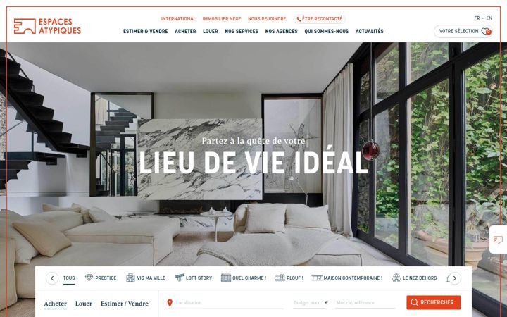 Screenshot of espaces-atypiques.com