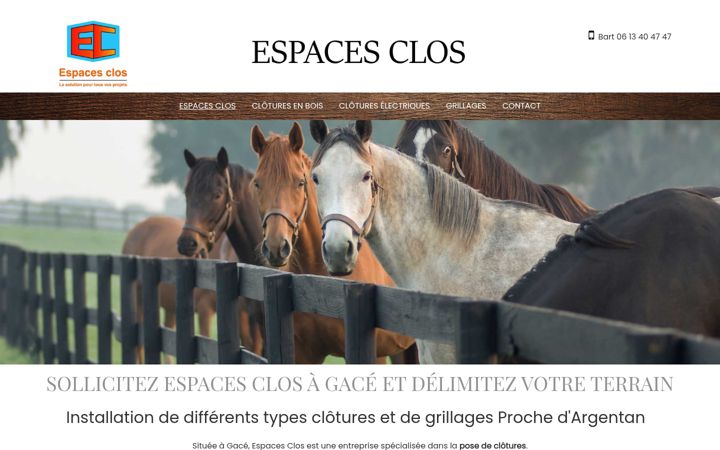 Screenshot di espaces-clos.fr