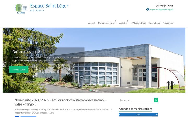 Screenshot di espacesaintleger.fr