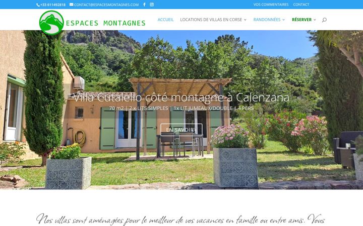 Posnetek zaslona espacesmontagnes.com