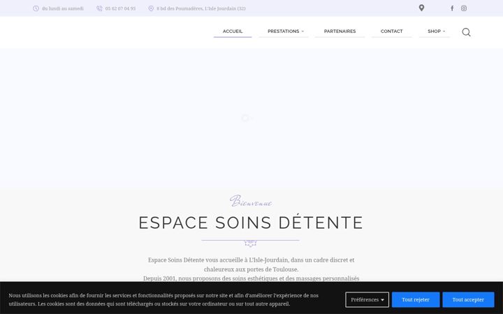 Screenshot di espacesoinsdetente.fr