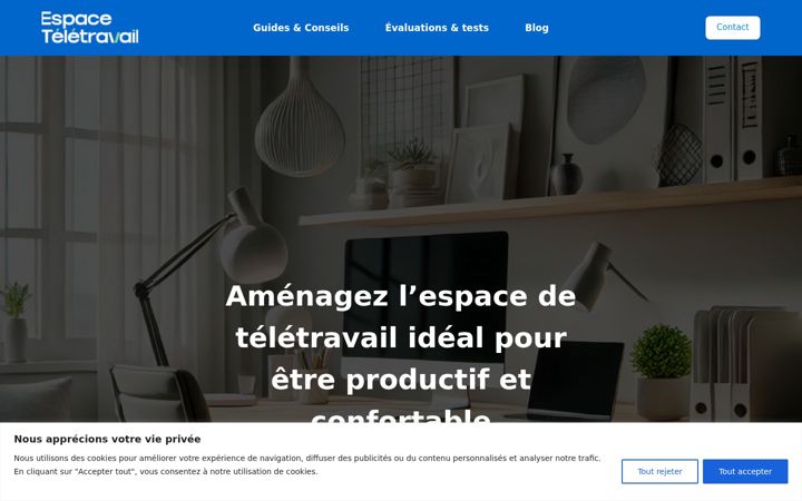 Screenshot di espaceteletravail.fr