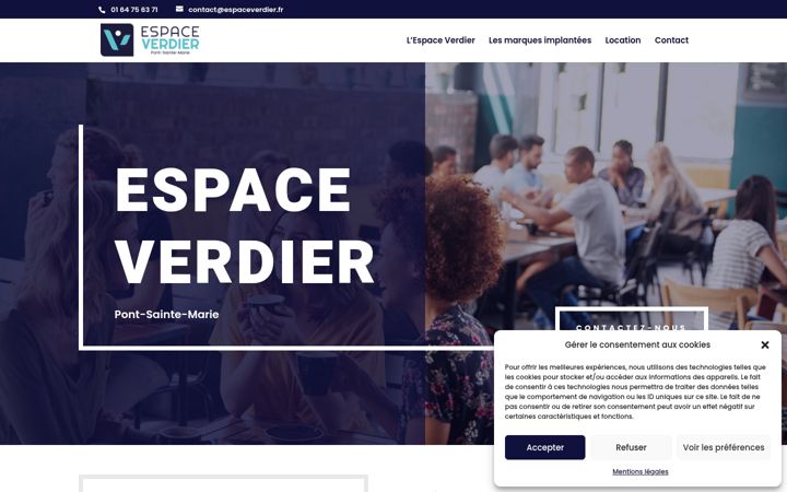 Screenshot di espaceverdier.fr