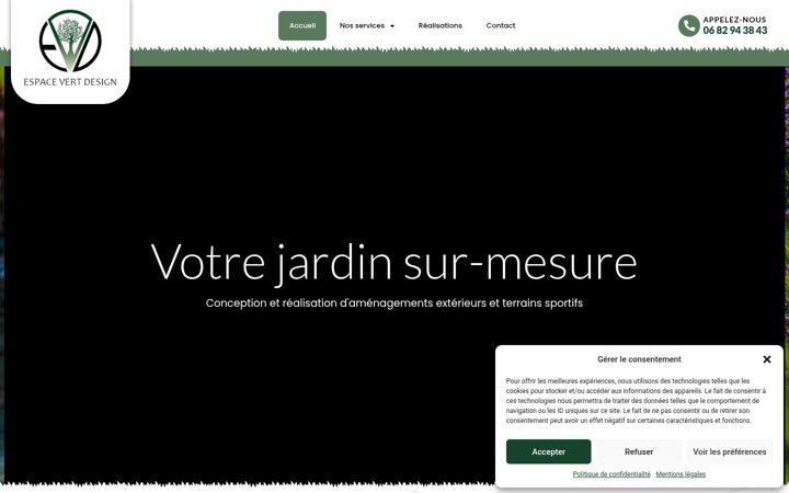 Screenshot di espacevertdesign.fr