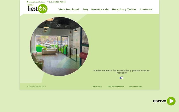 Screenshot ta' espaciofiest-on.es