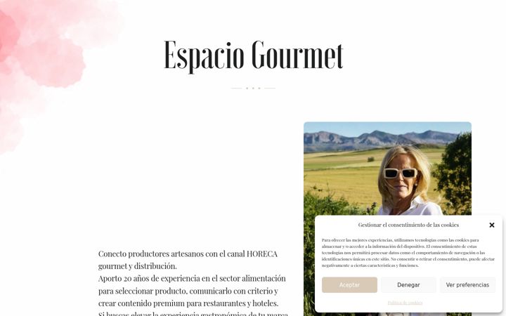 Posnetek zaslona espaciogourmet.es