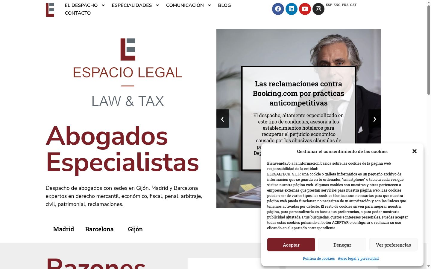 Screenshot tal-banner tal-kunsens muri qabel kwalunkwe interazzjoni