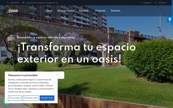 Screenshot ta' espaciosabiertos.es