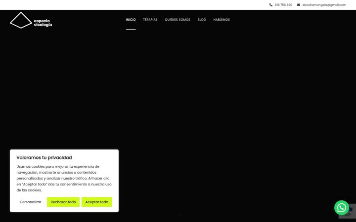 Screenshot ta' espaciosicologia.es