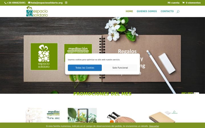 Screenshot of espaciosolidario.org
