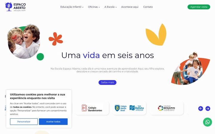 Screenshot van espacoabertocedi.com.br