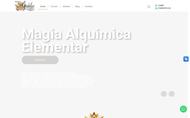 Screenshot van espacoandaluz.com.br