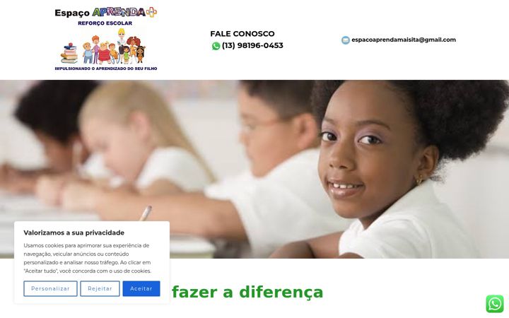 Screenshot van espacoaprendamais.com.br