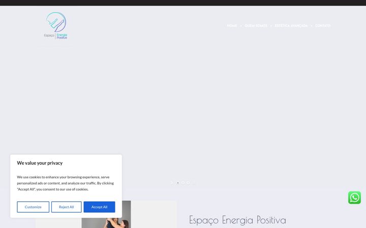Екранна снимка на espacoenergiapositiva.com.br