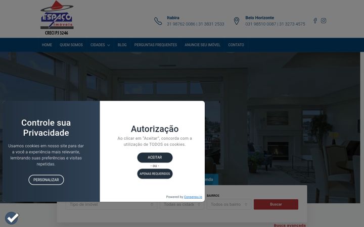 Екранна снимка на espacoimoveismg.com.br