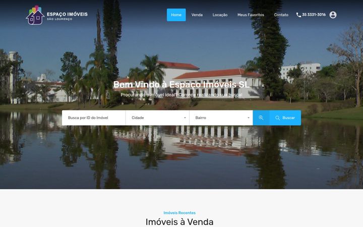 Екранна снимка на espacoimoveissl.com.br