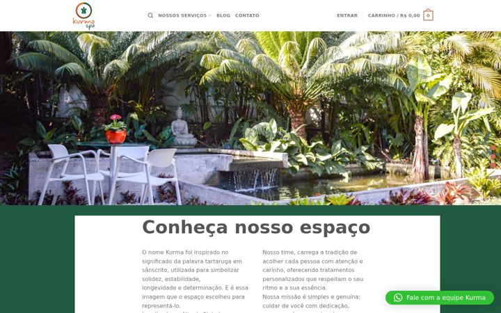 Екранна снимка на espacokurma.com.br