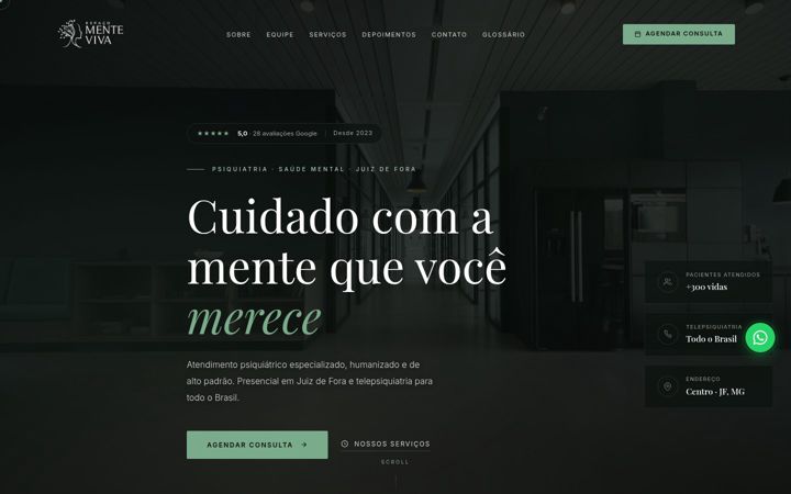 Екранна снимка на espacomenteviva.com.br